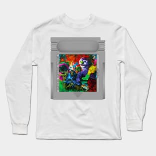 A Laughing Death in Meatspace Game Cartridge Long Sleeve T-Shirt